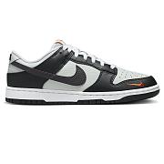 Nike Dunk Low Grey Black Orange Mini Swoosh FN7808-001 - 1