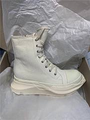 Rick Owens DRKSHDW Abstract Jumbo Sneakers in White - 1