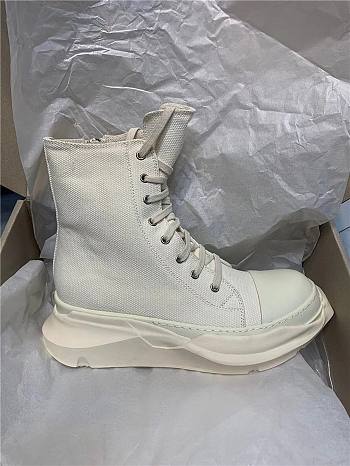 Rick Owens DRKSHDW Abstract Jumbo Sneakers in White