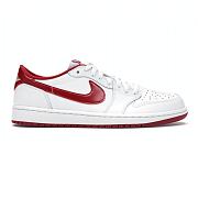 Air Jordan 1 Retro Low White Varsity Red 705329-101 - 1