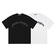 Palm Angels Men's Logo-print T-shirt Black - 3