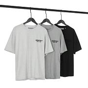 Fear of God ESSENTIALS Men's Black Logo-flocked Cotton-jersey T-shirt - 2