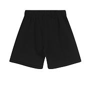 Fear of God ESSENTIALS Men's Gray Straight-leg Logo-flocked Cotton-blend Jersey Shorts in black - 2