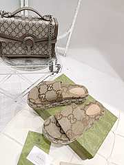 Gucci Angelina Platform Sandal Camel Canvas 623212 UKO00 2580 - 5