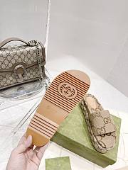 Gucci Angelina Platform Sandal Camel Canvas 623212 UKO00 2580 - 3