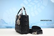 MEDIUM LADY DIOR BAG Black Cannage Lambskin M0565ONHY_M900 24 x 20 x 11 cm - 3