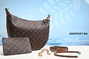Louis Vuitton Loop Hobo Monogram Canvas Brown 10.2H 15W 3.9D M46311 - 2