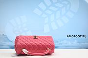 Chanel Coco Handle Bag Pink Caviar Satchel 14x24x10cm - 6