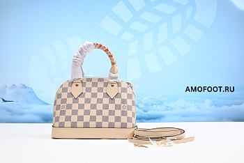 Louis Vuitton Alma BB Damier Azur/Pink N45294