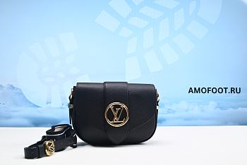 Louis Vuitton LV Pont 9 Soft PM Black 21x15x6.5cm