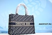 Dior Book Tote Oblique Navy Blue M1286ZRIW_M928 36 x 27.5 x 16.5 cm - 1