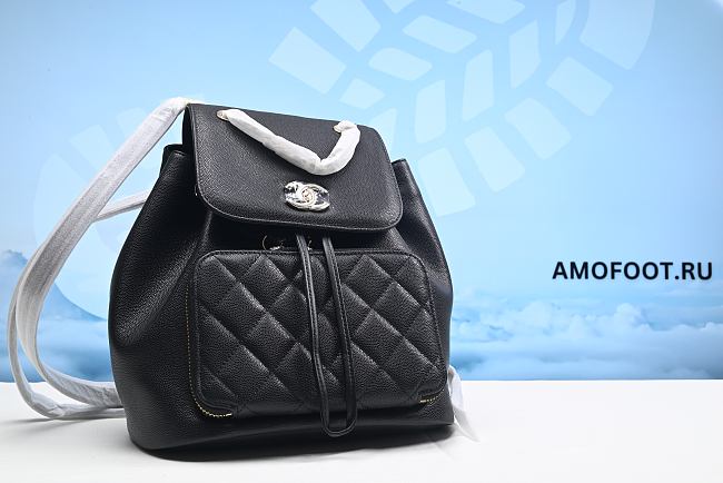 Chanel Backpack Grained Calfskin - 1