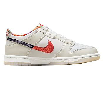 Nike Dunk Low White Multi-Color Paisley (GS) FN8913-141
