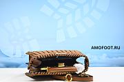 Fendi Peekaboo ISeeU Small Camellia interlace leather bag 21x27x11cm - 6