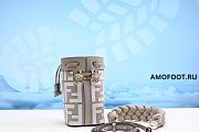 Fendi Mon Tresor White FF canvas mini-bag 18x10x12cm - 2