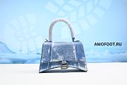 Balenciaga Small Hourglass Tote Bag In Blue  - 1
