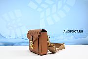 MCM Patricia Flap Lock Crossbody Mini Visetos Cognac 14x20.5x4.0cm - 6