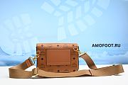 MCM Patricia Flap Lock Crossbody Mini Visetos Cognac 14x20.5x4.0cm - 3