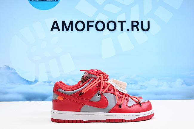 Nike Dunk Low Off-White University Red CT0856-600 - 1