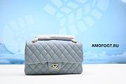 Chanel Small Chanel Classic Caviar Light Grey - 1