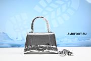 Balenciaga Coco-Print Hourglass Bag Mini Silver 592833.1S495 - 1