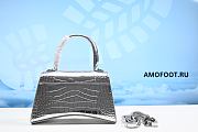 Balenciaga Coco-Print Hourglass Bag Mini Silver 592833.1S495 - 4