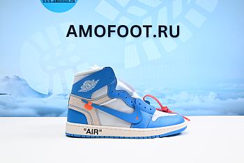 Air Jordan 1 Retro High Off-White University Blue AQ0818-148