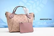 Louis Vuitton Tote Hina Monogram Mahina PM Galet 8.5H 9W 4.75D - 1