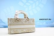 Dior Lady D-joy Medium Gold Toile de Jouy Reverse Embroidery 26 x 13.5 x 5 cm - 4