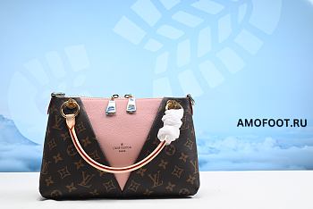 LOUIS VUITTON  V Tote BB Monogram Canvas Shoulder Bag Rose Poudre