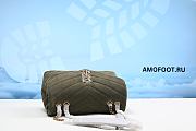 Saint Laurent Loulou small loden green bag 23x17x9cm - 5