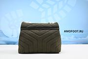 Saint Laurent Loulou small loden green bag 23x17x9cm - 6