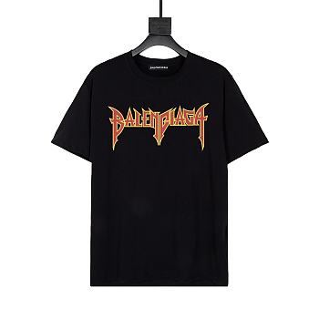 Balenciaga Classic T-shirt with logo motif on the front in Black
