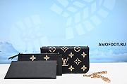 Louis Vuitton Félicie Pochette Bicolor Monogram Empriente Black/Beige 21x12x3cm - 4