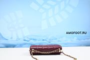 Chanel Mini Flap Bag Calfskin & Gold-Tone Metal Burgundy 12x19x8cm - 3