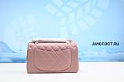 Chanel Mini Flap Bag With Top Handle Pink 20x6x13cm - 4