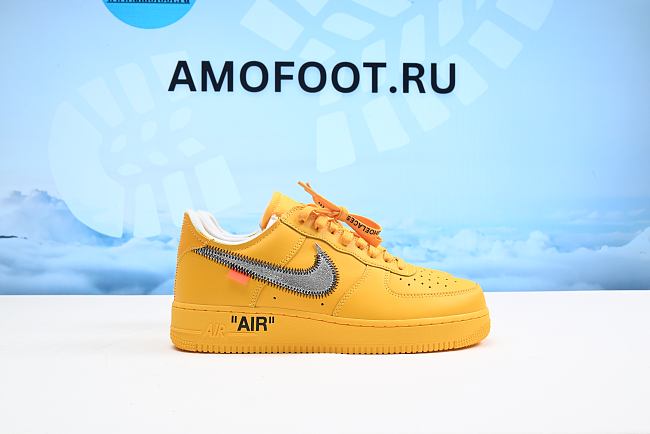 Nike Air Force 1 Low Off-White ICA University Gold DD1876-700 - 1