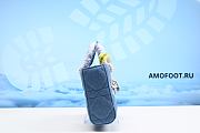 Dior Lady D-Joy Denim Macrocannage Light Blue 22x12x6cm - 5