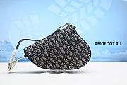 Dior Oblique Saddle Bag Blue 25.5x20x6.5cm - 2