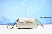 Prada Woman White Leather Shoulder Bag - 1