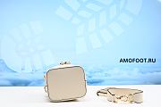 Mon Tresor White leather mini-bag 18x10x12cm - 5