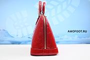 Louis Vuitton Alma Monogram Vernis PM Wine Red 22x31x15cm - 6