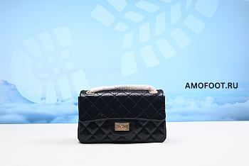 Chanel Reissue 2.55 Classic Double Flap Quilted Aged 226 Black 20x12x8cm