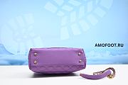 Chanel 22P Quilted Coco Handle Mini Purple Caviar 19×13×8cm - 2