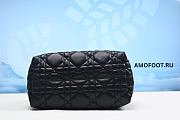Small Dior Toujours Bag Black Macrocannage Calfskin M2822OSHJ_M900 23x14x12cm - 3