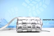 Bottega Veneta Silver Cassette Bag 25cm - 2