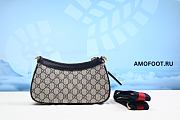 Gucci Ophidia GG Small Handbag Beige and blue GG Supreme canvas 25x15.5x6cm - 6
