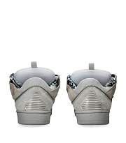 Lanvin Curb leather sneakers in Grey - 4