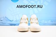 Air Jordan 4 Women's Sail Metallic Gold Black AQ9129-170 - 5