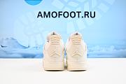 Air Jordan 4 Women's Sail Metallic Gold Black AQ9129-170 - 4